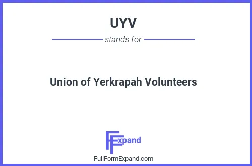 Full form of UYV