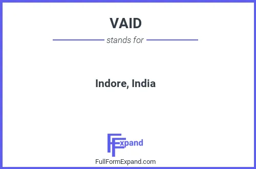 Full form of VAID