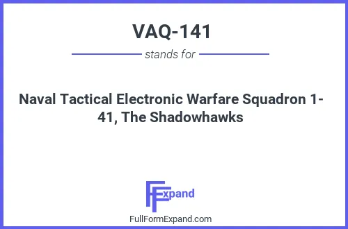 Full form of VAQ-141