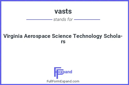 Full form of vasts