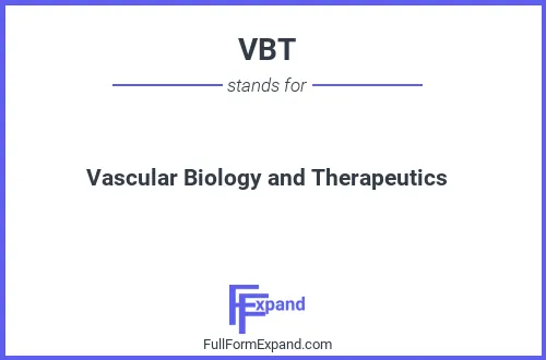 Full form of VBT