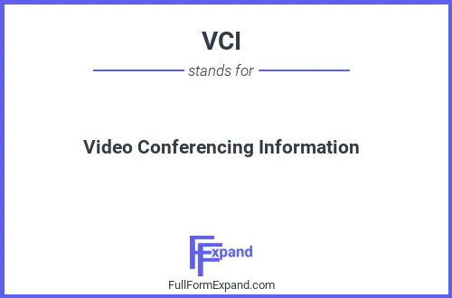 Full form of VCI