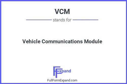 Full form of VCM