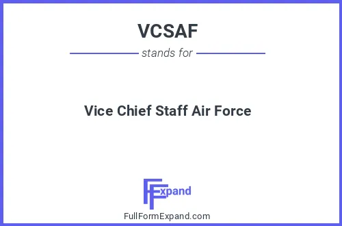 Full form of VCSAF