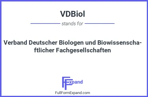 Full form of VDBiol