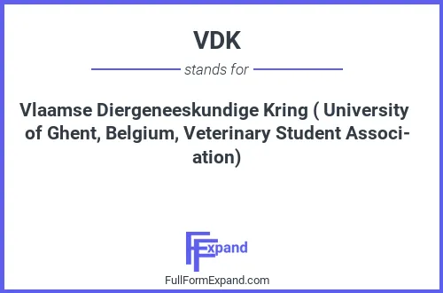 Full form of VDK