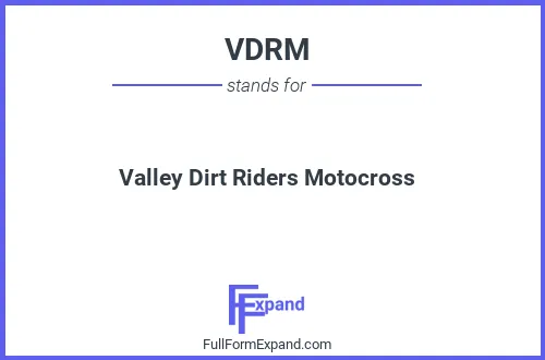 Full form of VDRM
