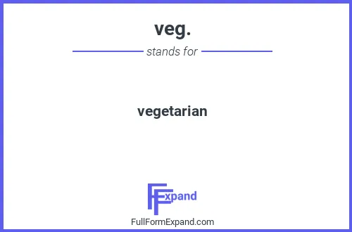 Full form of veg.