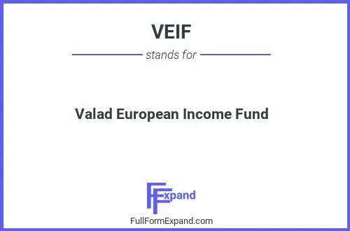 Full form of VEIF