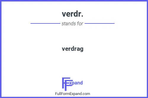 Full form of verdr.