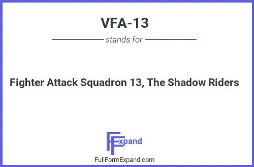 Full form of VFA-13