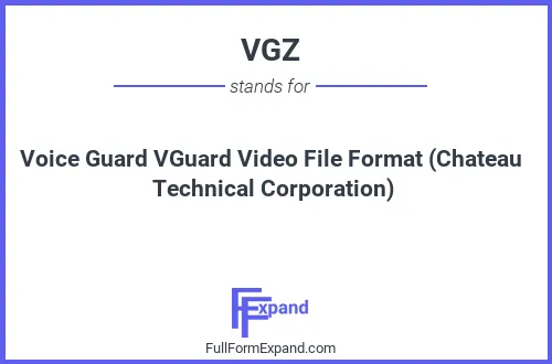 Full form of VGZ