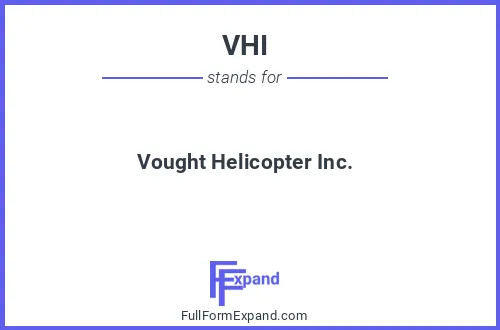 Full form of VHI
