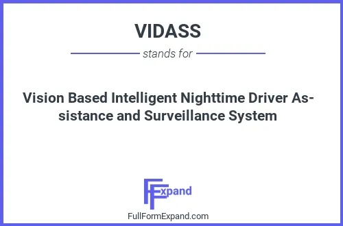 Full form of VIDASS