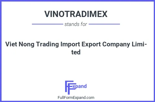 Full form of VINOTRADIMEX