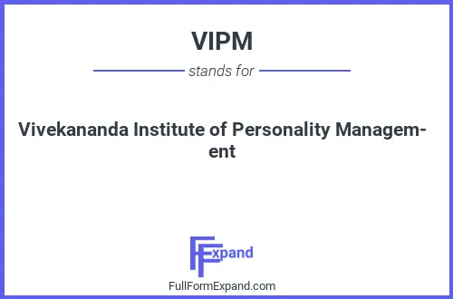 Full form of VIPM