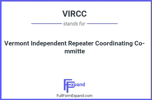 Full form of VIRCC