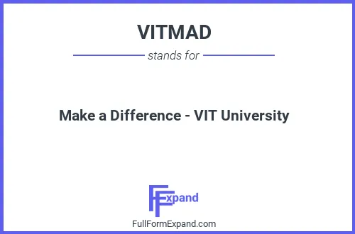 Full form of VITMAD