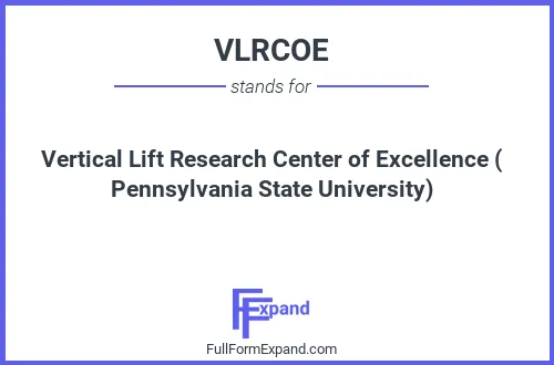 Full form of VLRCOE