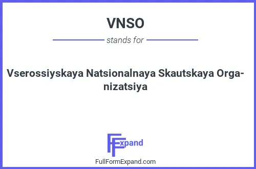 Full form of VNSO