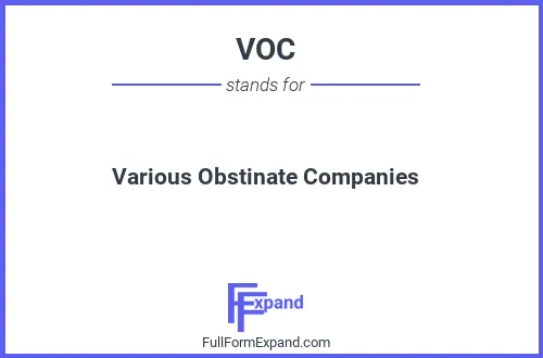 Full form of VOC