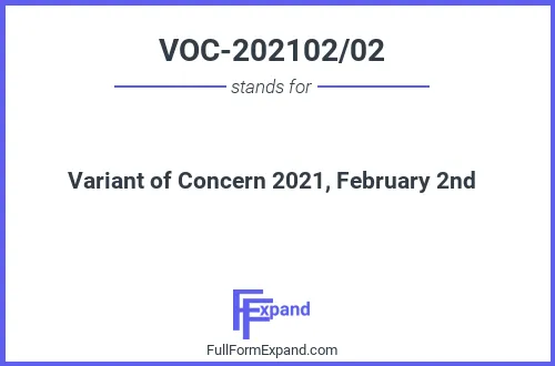Full form of VOC-202102/02