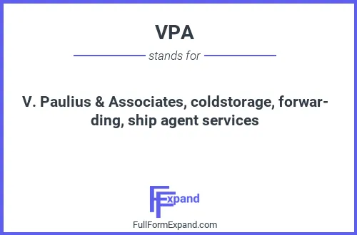 Full form of VPA