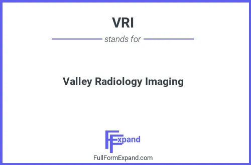 Full form of VRI