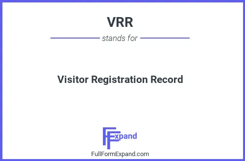 Full form of VRR