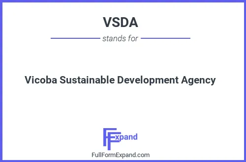 Full form of VSDA