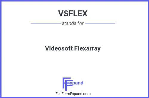 Full form of VSFLEX