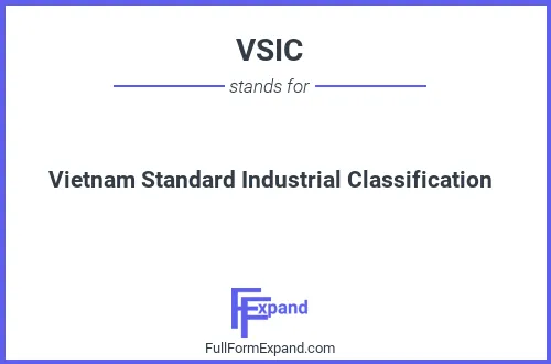 Full form of VSIC