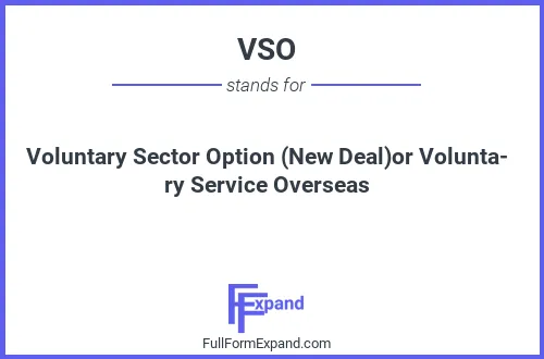 Full form of VSO