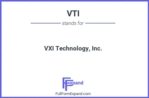 Full form of VTI