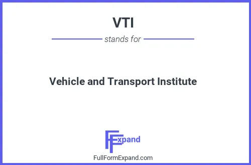 Full form of VTI