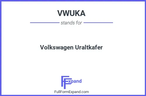 Full form of VWUKA