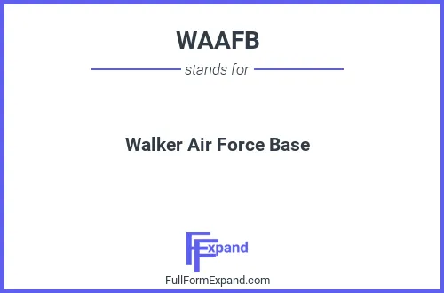 Full form of WAAFB