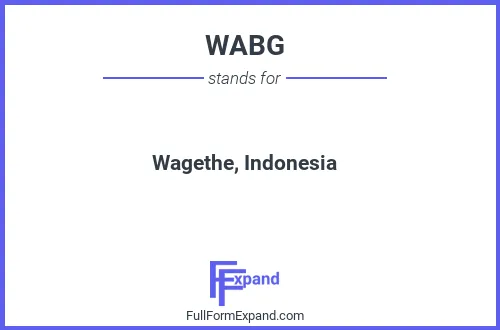 Full form of WABG