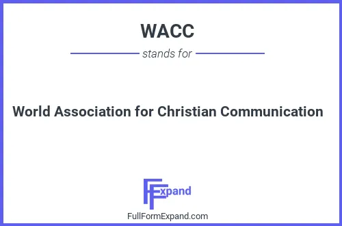 Full form of WACC