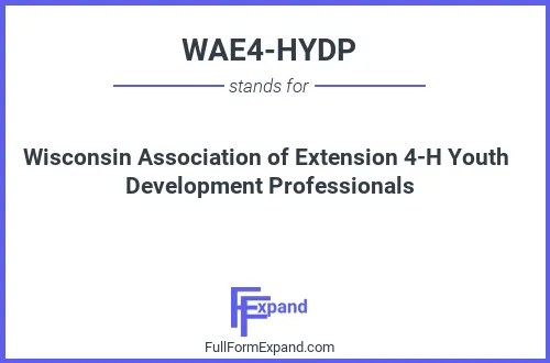 Full form of WAE4-HYDP