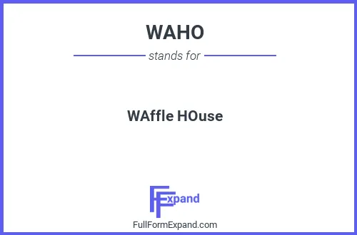 Full form of WAHO