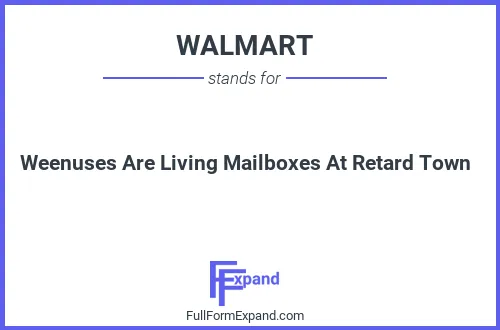 Full form of WALMART