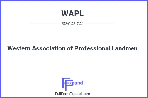 Full form of WAPL