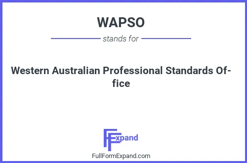 Full form of WAPSO