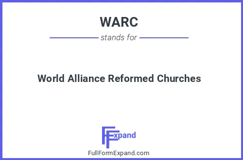 Full form of WARC