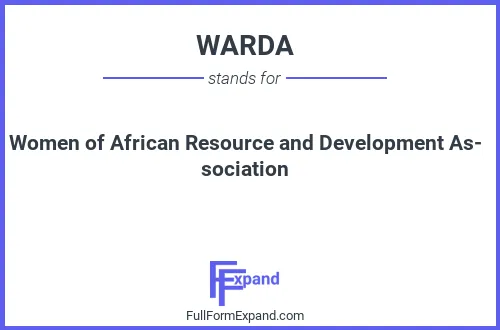 Full form of WARDA