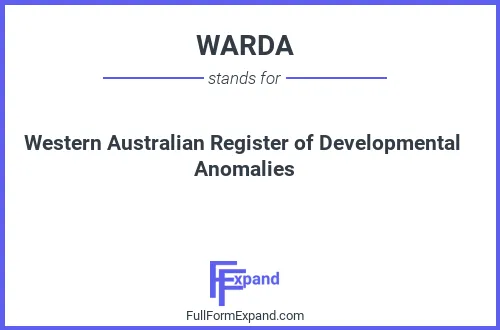 Full form of WARDA