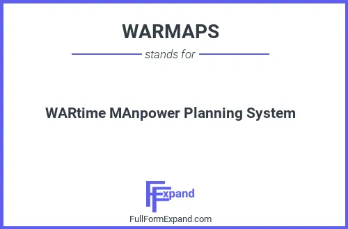 Full form of WARMAPS