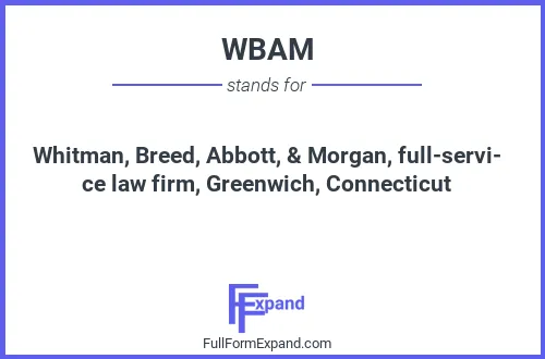 Full form of WBAM