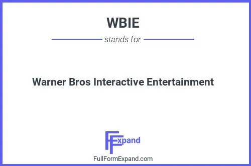 Full form of WBIE